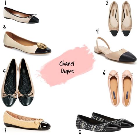 dupe ballerine chanel|ballet flats dupe.